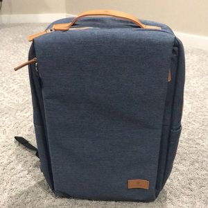 Nordace Backpack with Charging Port Denim Blue Fox Logo NWOT